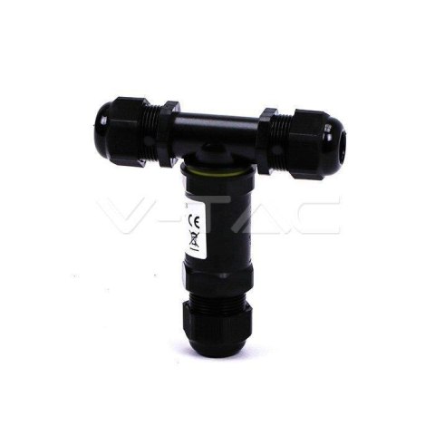 Złączka mufa hermetyczna 3x3Pin czarna trójnik 0.5-4mm2 średnica przewodu 8-12mm IP68 V-tacc VT-869