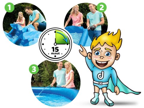 Basen ogrodowy rozporowy 457 x 84 cm 4w1 INTEX 28158