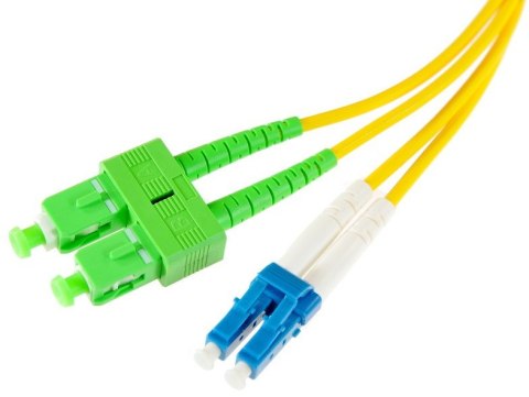 PATCHCORD ŚWIATŁOWODOWY SM DUPLEX 9/125, SC/APC-LC/UPC 1m