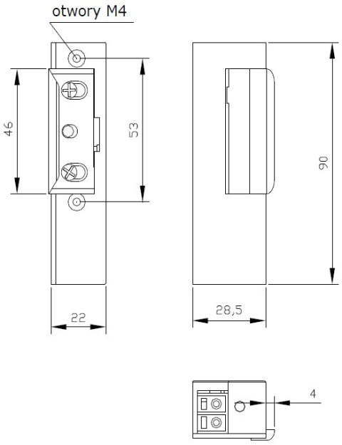 ZACZEP ELEKTRA R3 BEZ BLOK. LEWY; 1433
