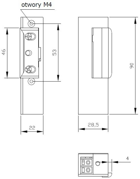 ZACZEP ELEKTRA R3 Z PAM. Z BLOK. LEWY; 1342