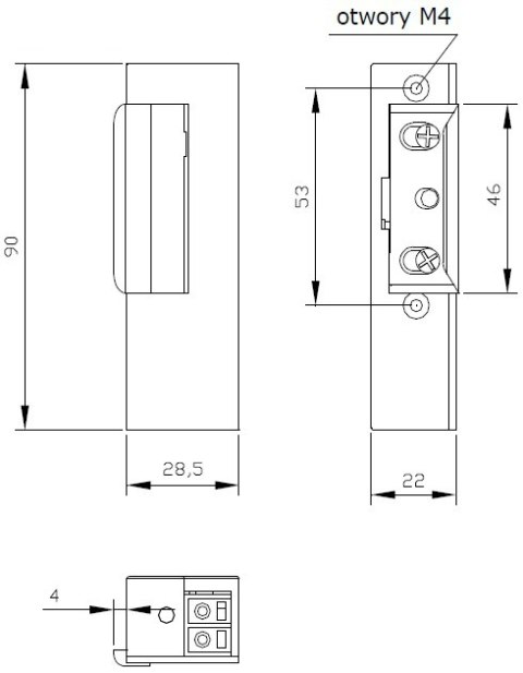 ZACZEP ELEKTRA R3 Z PAM. Z BLOK. PRAWY; 2193