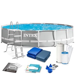 Basen ogrodowy stelażowy 457 x 107 cm zestaw 12w1 INTEX 26724