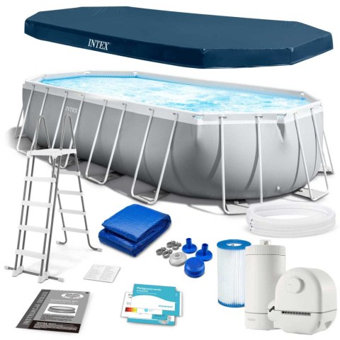 Basen ogrodowy stelażowy 610 x 305 cm zestaw 12w1 INTEX 26798