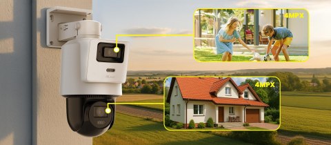 Kamera IP Hilook PTZ-D4 dualna 8MP (4MP + 4MP) Opakowanie zbiorcze 10szt.