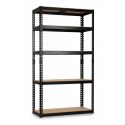 Regał metalowy magazynowy 183 x 90 x 40 cm Humberg HR-853 czarny