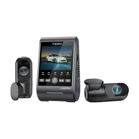Wideorejestrator VIOFO A229 PRO 3CH 4K + 2K + 1080P WiFi, GPS