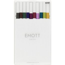 Cienkopisy Uni Emott No.3 0.4mm 10 kolorów
