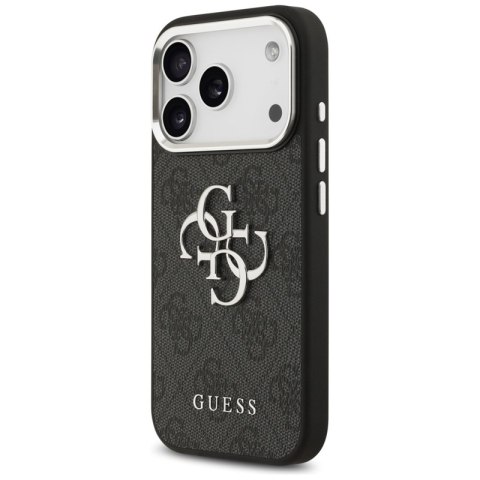 Guess 4G Big 4G Classic Logo - Etui iPhone 17 Pro Max (czarny / srebrny)