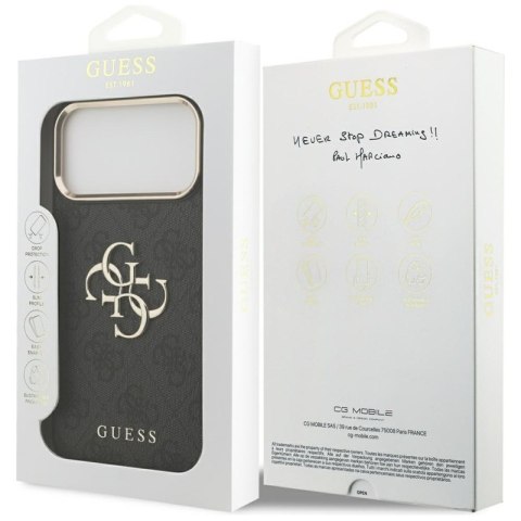 Guess 4G Big 4G Classic Logo - Etui iPhone 17 Pro Max (czarny / złoty)