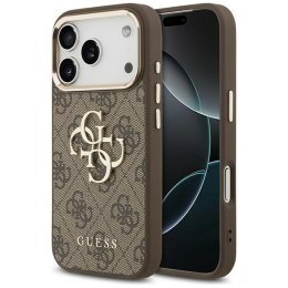 Guess 4G Big 4G Classic Logo - Etui iPhone 17 Pro (brązowy / złoty)
