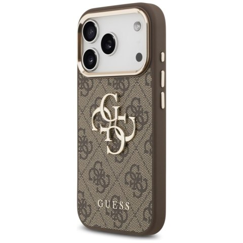 Guess 4G Big 4G Classic Logo - Etui iPhone 17 Pro (brązowy / złoty)
