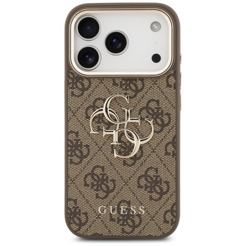 Guess 4G Big 4G Classic Logo - Etui iPhone 17 Pro (brązowy / złoty)