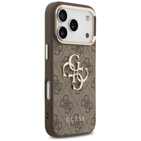 Guess 4G Big 4G Classic Logo - Etui iPhone 17 Pro (brązowy / złoty)