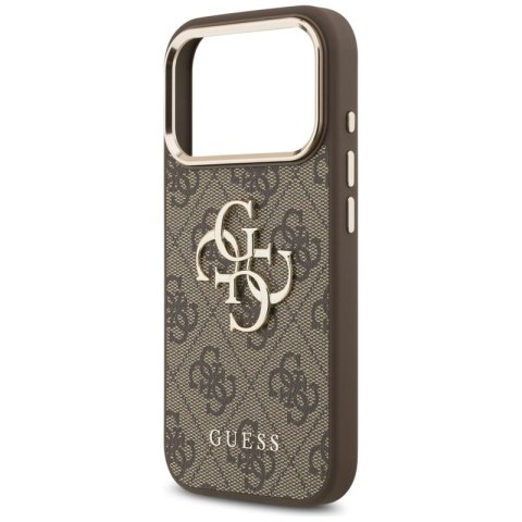 Guess 4G Big 4G Classic Logo - Etui iPhone 17 Pro (brązowy / złoty)