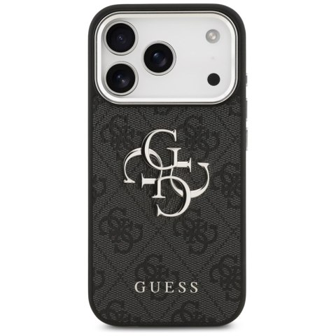 Guess 4G Big 4G Classic Logo - Etui iPhone 17 Pro (czarny / srebrny)