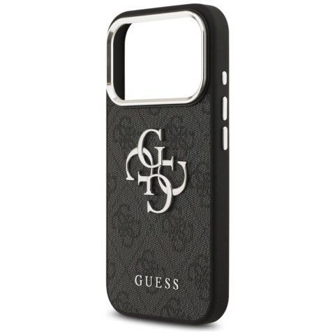 Guess 4G Big 4G Classic Logo - Etui iPhone 17 Pro (czarny / srebrny)