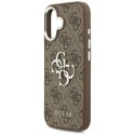 Guess 4G Big 4G Classic Logo - Etui iPhone 17 (brązowy / srebrny)
