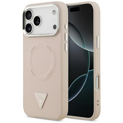 Guess Triangle Logo MagSafe - Etui iPhone 17 Pro Max (różowy)