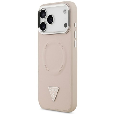 Guess Triangle Logo MagSafe - Etui iPhone 17 Pro Max (różowy)