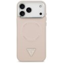 Guess Triangle Logo MagSafe - Etui iPhone 17 Pro Max (różowy)