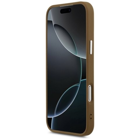 Guess Triangle Logo MagSafe - Etui iPhone 17 Pro (brązowy)