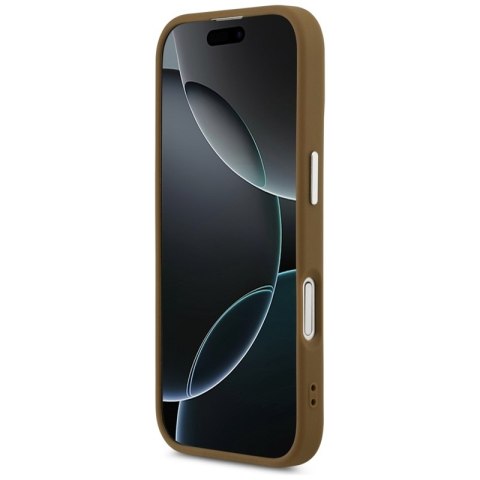 Guess Triangle Logo MagSafe - Etui iPhone 17 (brązowy)