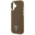 Guess Triangle Logo MagSafe - Etui iPhone 17 (brązowy)