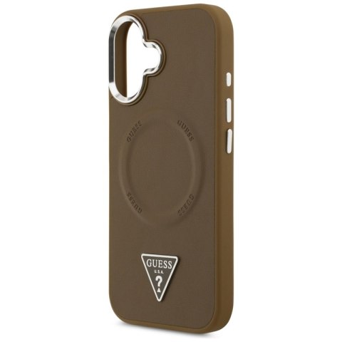 Guess Triangle Logo MagSafe - Etui iPhone 17 (brązowy)