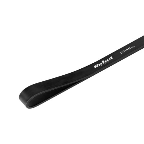 Guma do ćwiczeń TPE - Power Band PT-3, czarna 16-32 kg REBEL ACTIVE