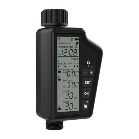 Inteligentny sterownik nawadniania Wi-Fi z dużym ekranem LCD Avatto SWT60-EU