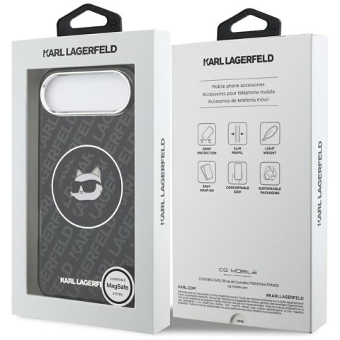 Karl Lagerfeld IML Choupette Head Logo MagSafe - Etui iPhone Air (czarny)