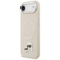 Karl Lagerfeld Karl & Choupette Pins MagSafe - Etui iPhone Air (beżowy)