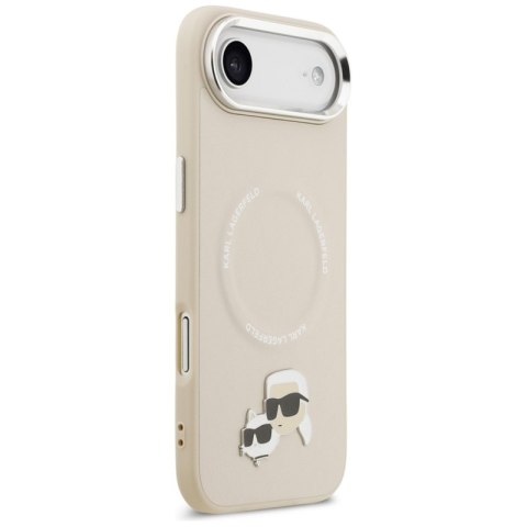 Karl Lagerfeld Karl & Choupette Pins MagSafe - Etui iPhone Air (beżowy)