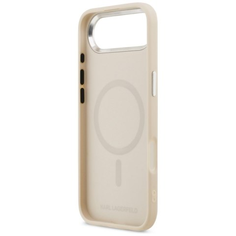 Karl Lagerfeld Karl & Choupette Pins MagSafe - Etui iPhone Air (beżowy)