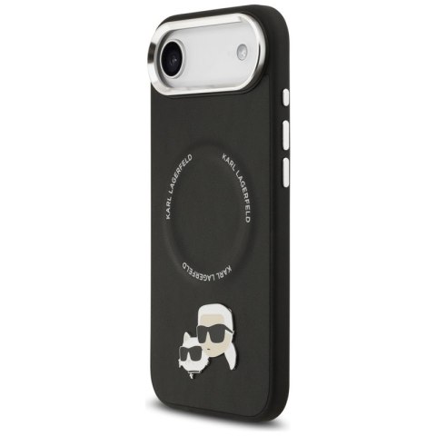 Karl Lagerfeld Karl & Choupette Pins MagSafe - Etui iPhone Air (czarny)