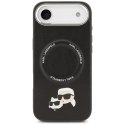 Karl Lagerfeld Karl & Choupette Pins MagSafe - Etui iPhone Air (czarny)