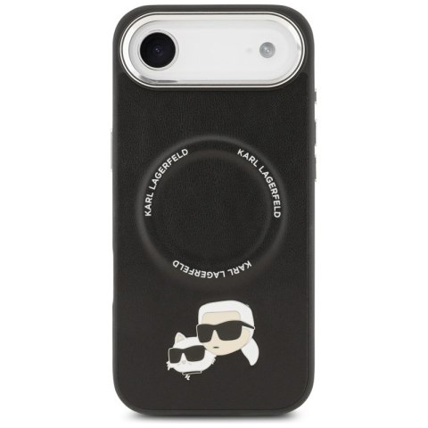 Karl Lagerfeld Karl & Choupette Pins MagSafe - Etui iPhone Air (czarny)