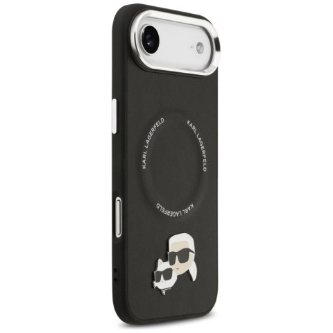Karl Lagerfeld Karl & Choupette Pins MagSafe - Etui iPhone Air (czarny)
