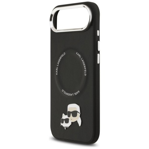Karl Lagerfeld Karl & Choupette Pins MagSafe - Etui iPhone Air (czarny)