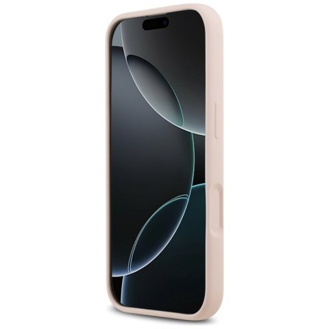 Karl Lagerfeld Silicone Karl & Choupette Ring MagSafe - Etui iPhone 17 (różowy)