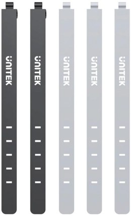 Organizer do kabli Unitek FlexiTie Zestaw silikonowych opasek kablowych