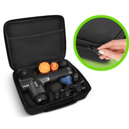 Pistolet do masażu ciała masażer 9 nakładek NS-503 Neo-sport czarny