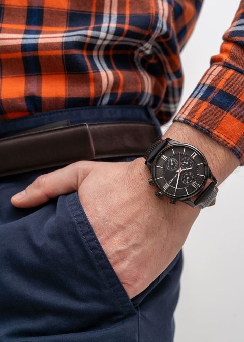 ZEGAREK MĘSKI PAUL LORENS - PL11652A6-1A3 (zg355b) + BOX