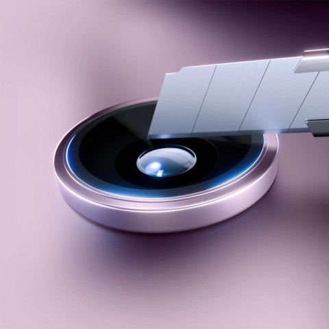 3mk HARDY Lens Protection Pro - Szkło na obiektyw aparatu iPhone 17 (Light Purple)