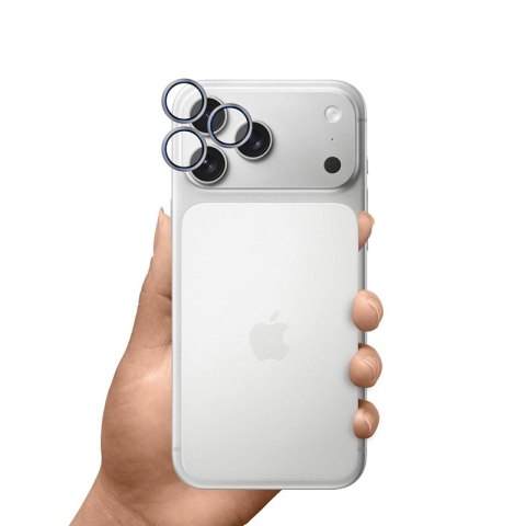 3mk HARDY Lens Protection Pro - Szkło na obiektyw aparatu iPhone 17 Pro / iPhone 17 Pro Max (Titanium Gray)