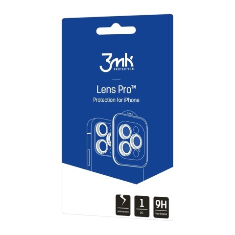 3mk Lens Protection Pro - Szkło na obiektyw aparatu iPhone 17 Pro / iPhone 17 Pro Max (Transparent)