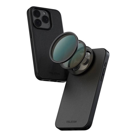 Etui TELESIN iPhone 15 Pro ramka magnetyczna na filtry