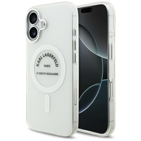 Karl Lagerfeld IML Karl RSG Logo MagSafe - Etui iPhone 17 (przezroczysty)