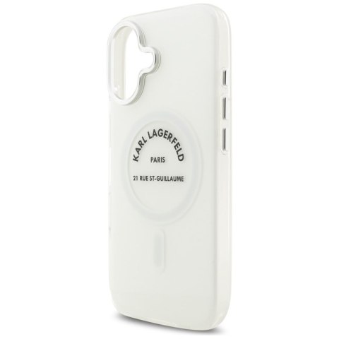 Karl Lagerfeld IML Karl RSG Logo MagSafe - Etui iPhone 17 (przezroczysty)